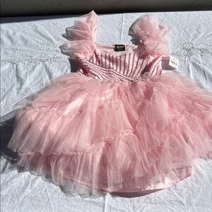 Universal Light Pink Ruffled Tulle Dress
